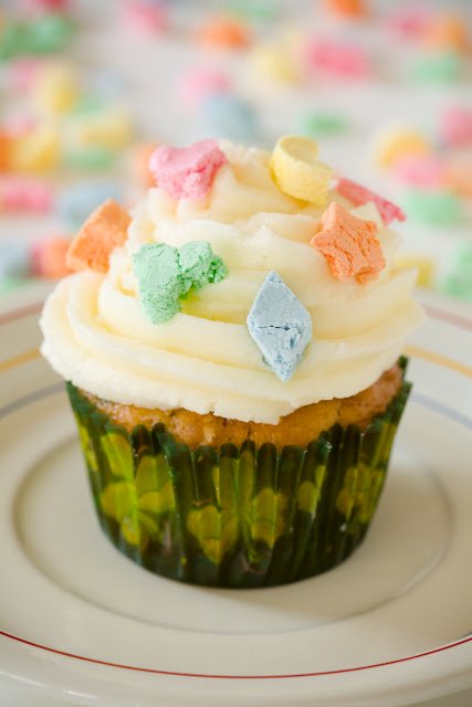 Lucky Charms Cupcakes for St. Patrick’s Day
