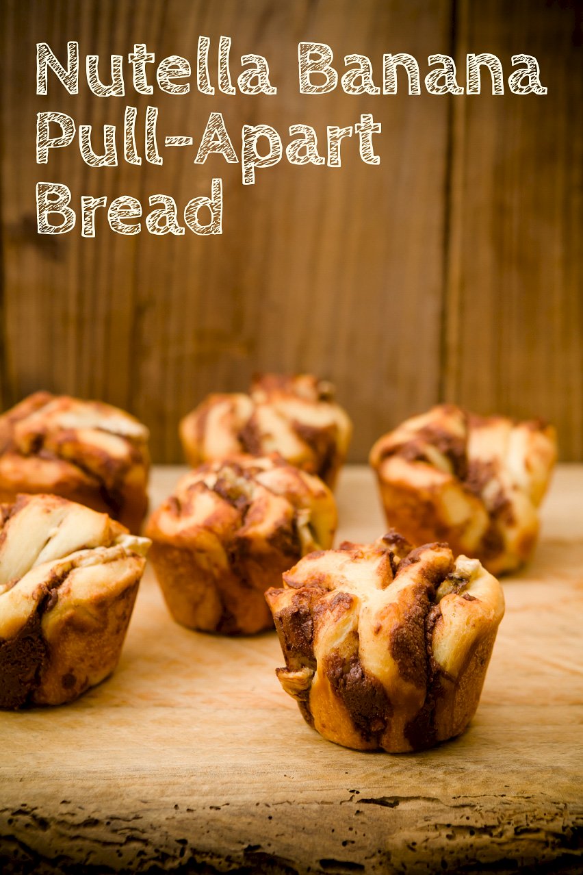 Nutella Banana PullApart Bread Cupcake Project