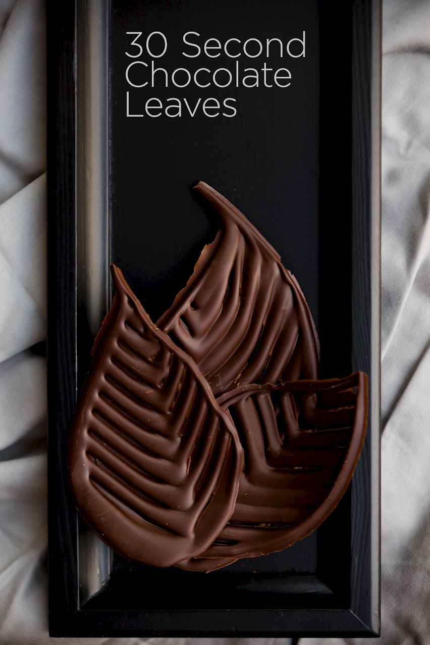 Amazing 30 Second Chocolate Leaves Cupcake Project