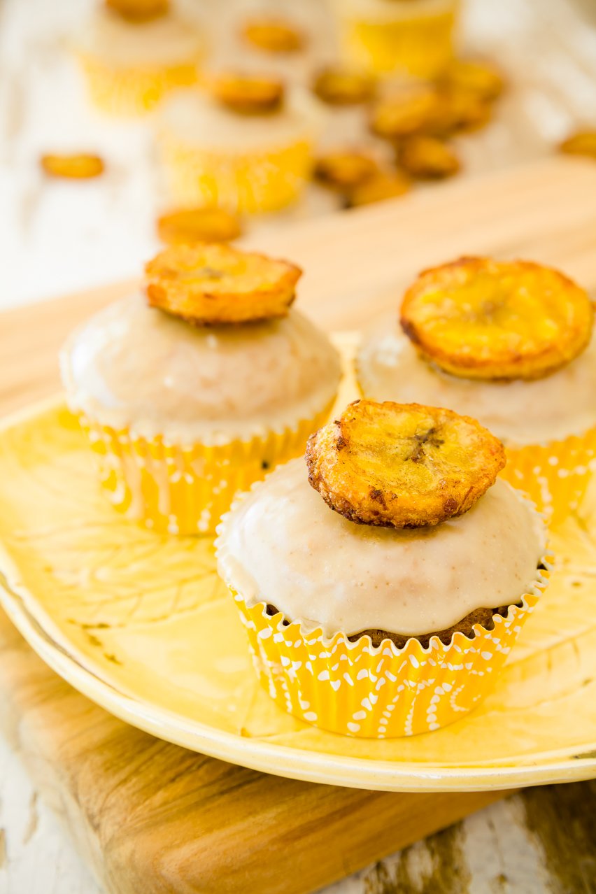 Plantain Cupcakes A LatinInspired Cross Between Bananas Foster and