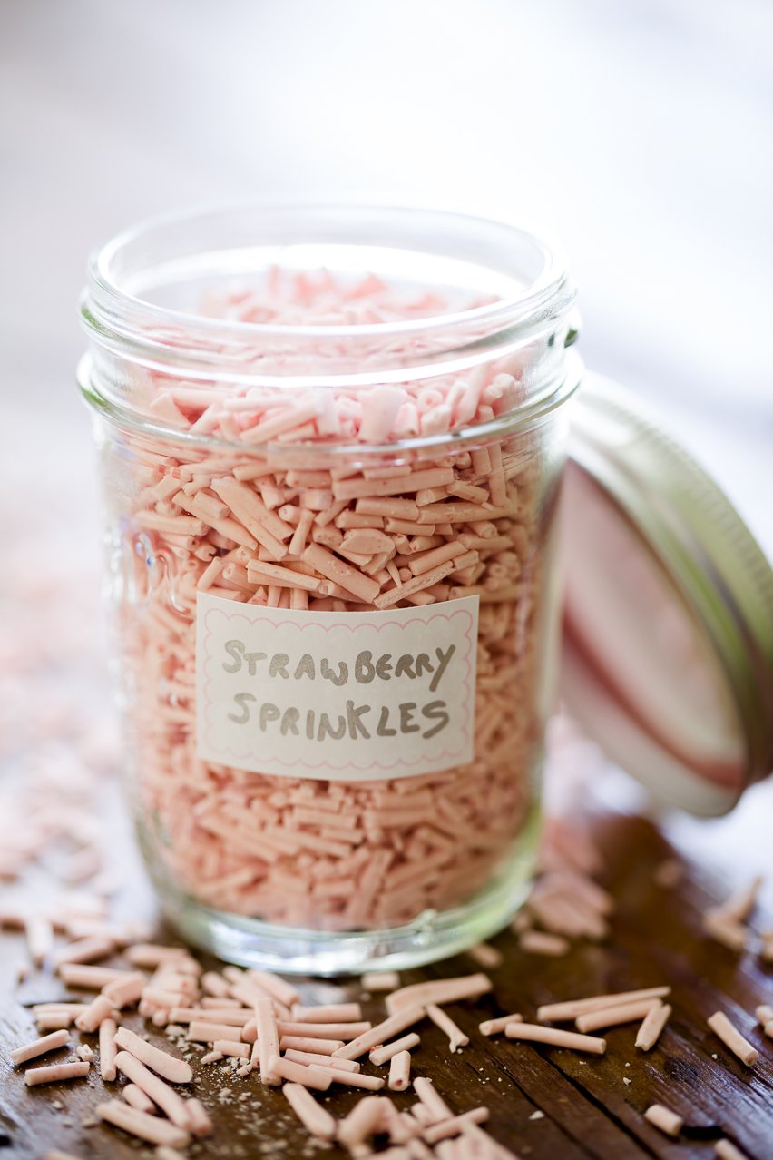 Homemade Strawberry Sprinkles for Parade Magazine Homemade Strawberry Sprinkles for Parade Magazine