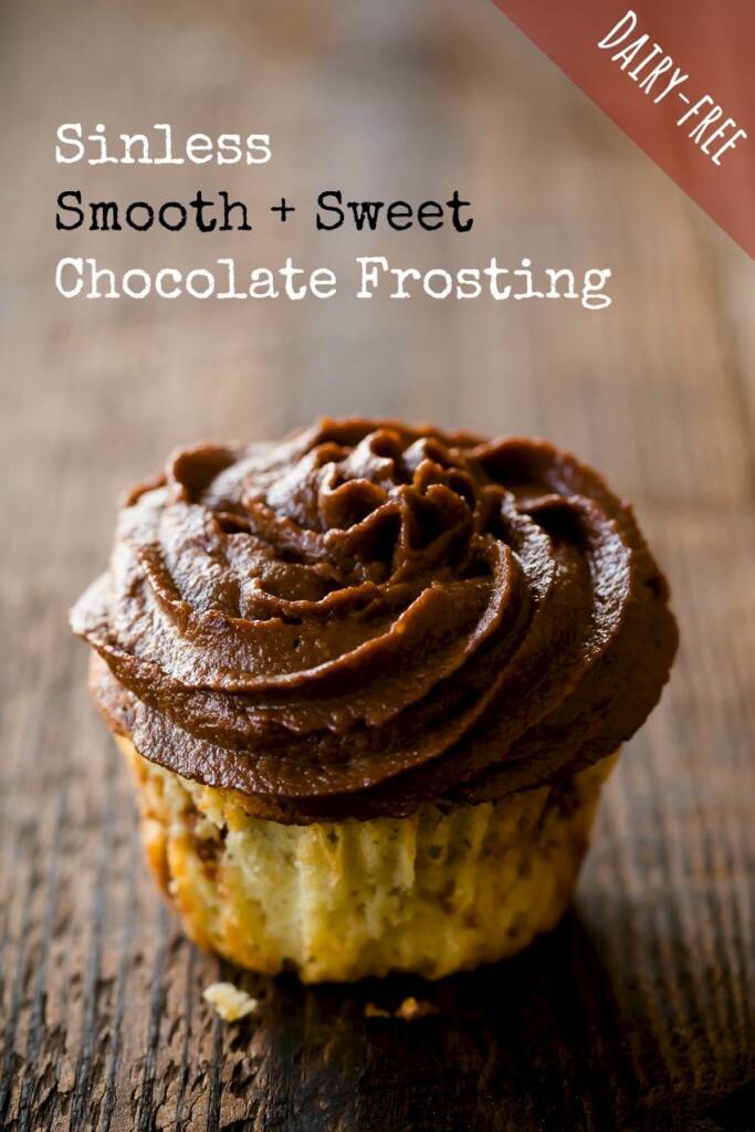 Sinless Smooth and Sweet DairyFree Chocolate Frosting Cupcake Project
