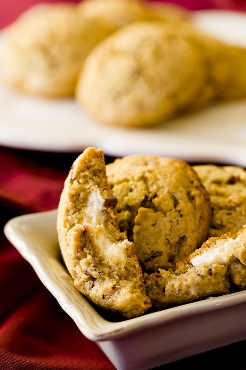Cranberry Pillow Cookies Stuffed with Maple Cream Cheese Cupcake Project