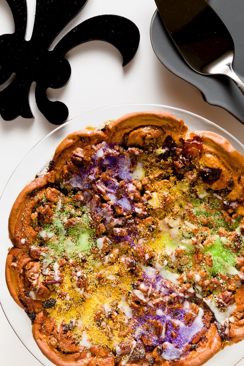 Gooey Sticky Sweet King Cake Pecan Pie Cupcake Project