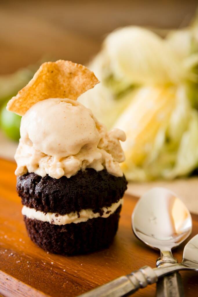 Spicy Chocolate and Mexican Street Corn Ice Cream Cupcakes Spicy Chocolate and Mexican Street Corn Ice Cream Cupcakes