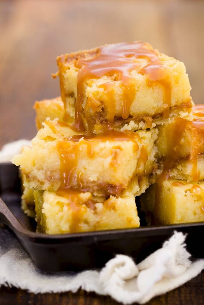 Salted Caramel Gooey Butter Bars | Cupcake Project
