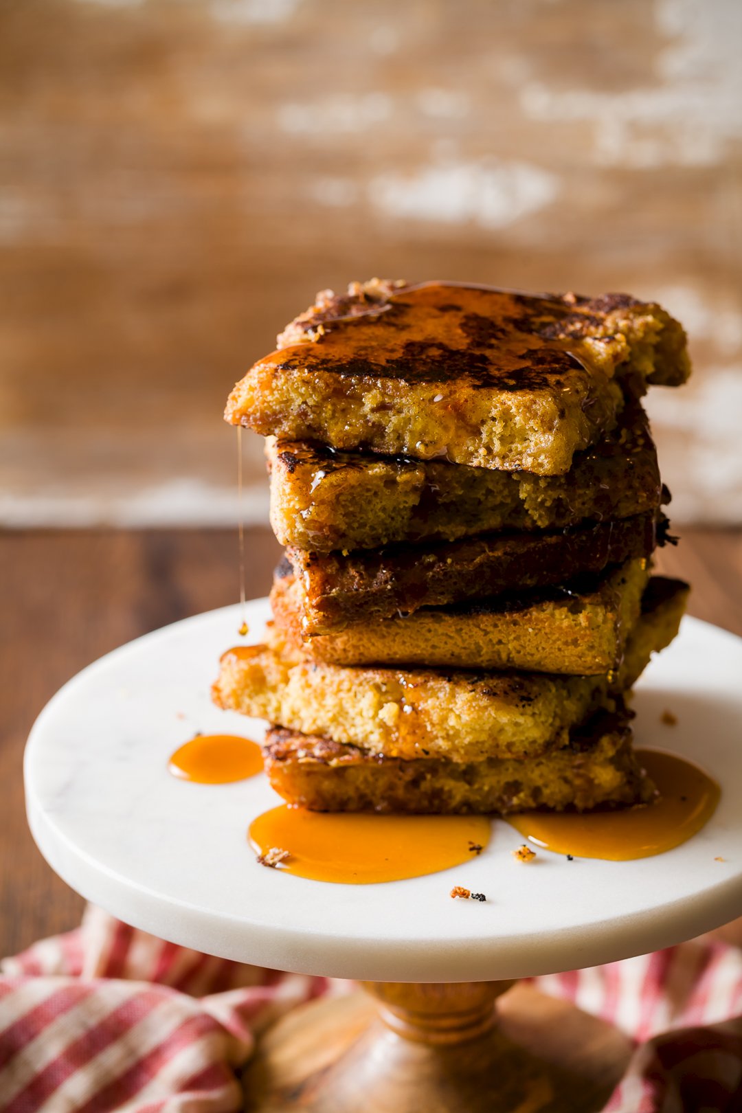 Maple Bacon Cornbread French Toast Cupcake Project