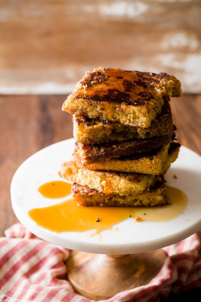 Maple Bacon Cornbread French Toast Cupcake Project