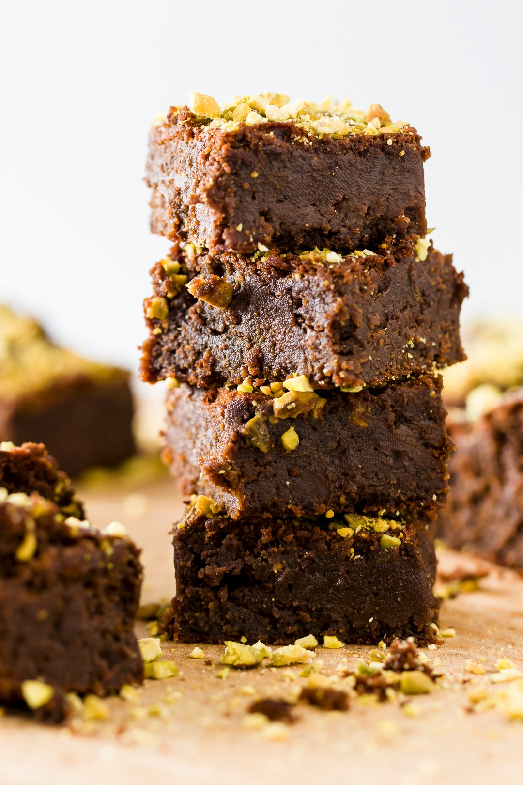 Flourless Pistachio Brownies Cupcake Project