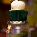 Pickle Cupcake on a Pickle Jar
