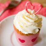 White Chocolate Amaretto Cupcakes