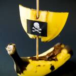 Chocolate Banana Pirate Ship