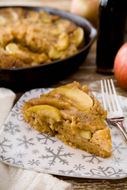 Maple Brown Butter Upside-Down Apple Cake | Cupcake Project