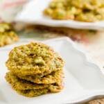 Saffron Pistachio Lace Cookies