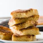 stack of snickerdoodle bars