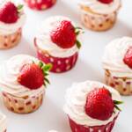 Strawberry shortcake cupcakes